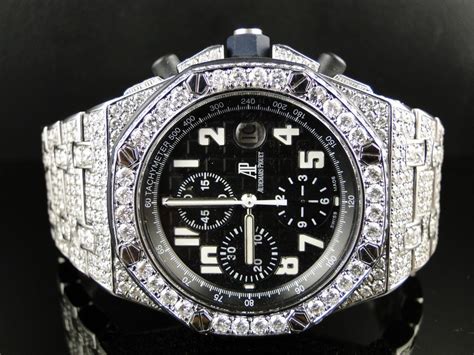 replica fully iced out audemars piguet|iced out ap diamond.